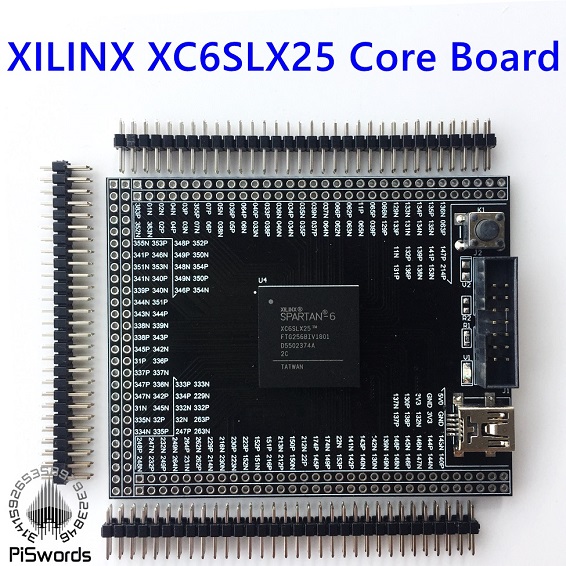 Xilinx XC6SLX25 FPGA development board