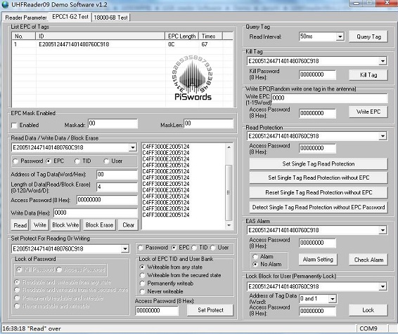 uhfreader demo software 1